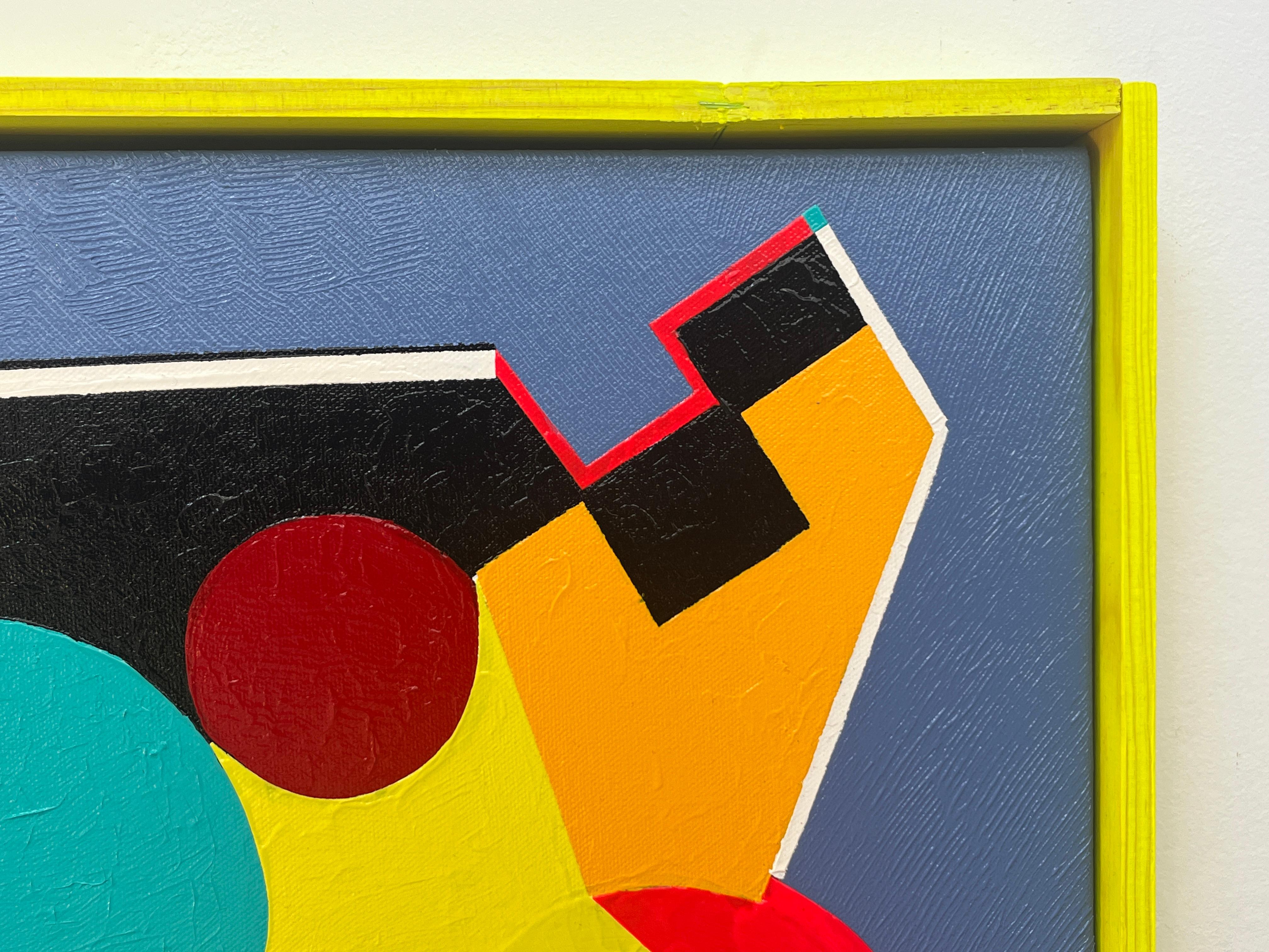 Il giardino della simulazione - Abstract Painting Blu di Manuel Bracamonte Conde