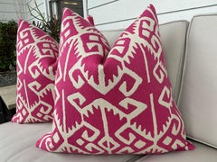 Manuel Canovas Pillow Cover in "Kerala" -Rose Indian 22" Pillows- A Pair