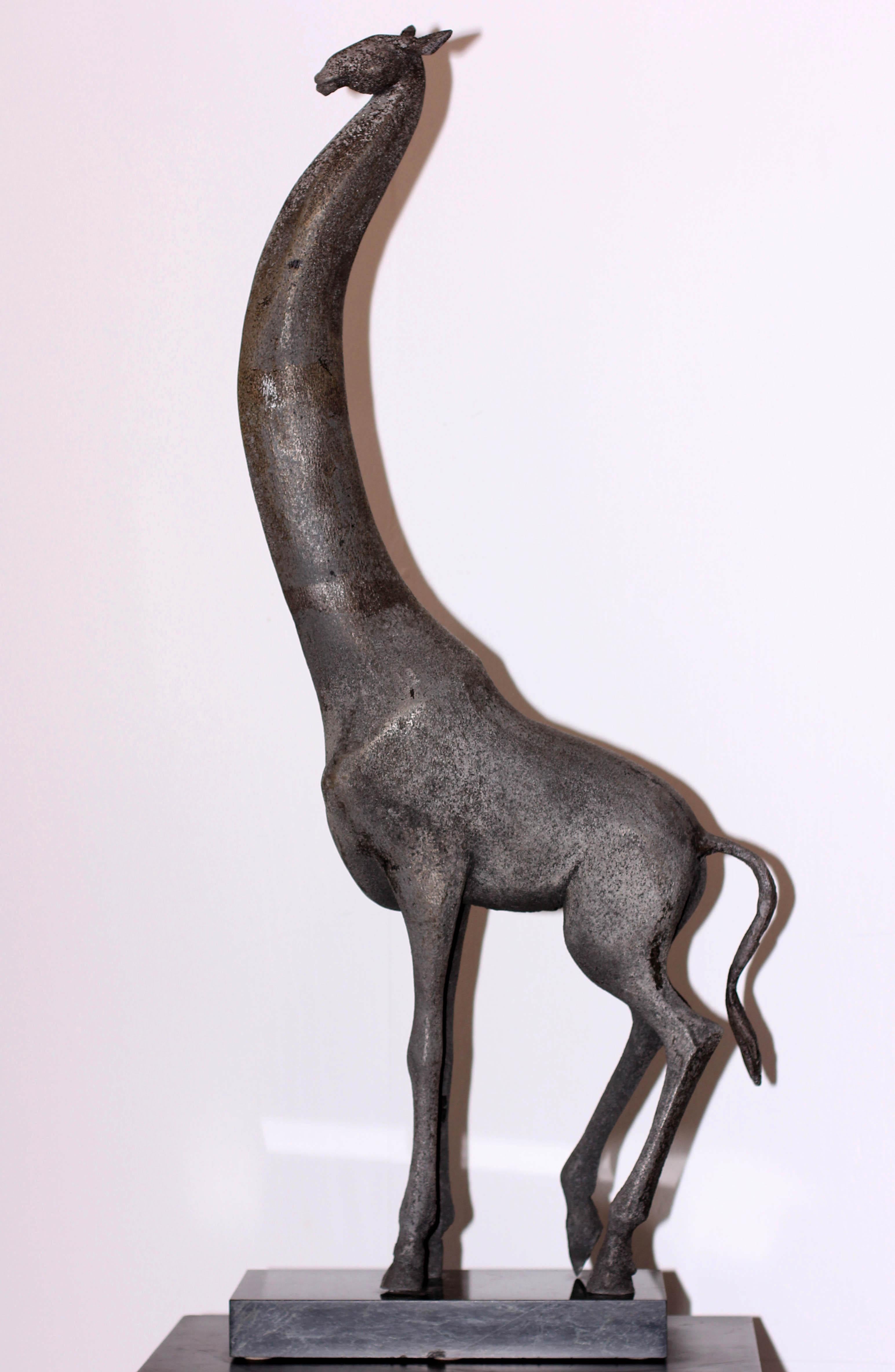 Large Modern Giraffe Sculpture by Manuel Carbonell Latin American Circa 1967 For Sale 3