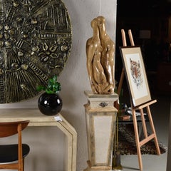 Manuel Carbonell Pygmalion and Galatea Modern Durastone Sculpture