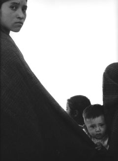 Vintage Manuel Carrillo, Untitled, Mexico. C. 1960-70s. (Woman with serape and child)