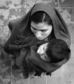 Vintage Untitled, Mexico. C. 1960-70s. (description, woman with child in serape)