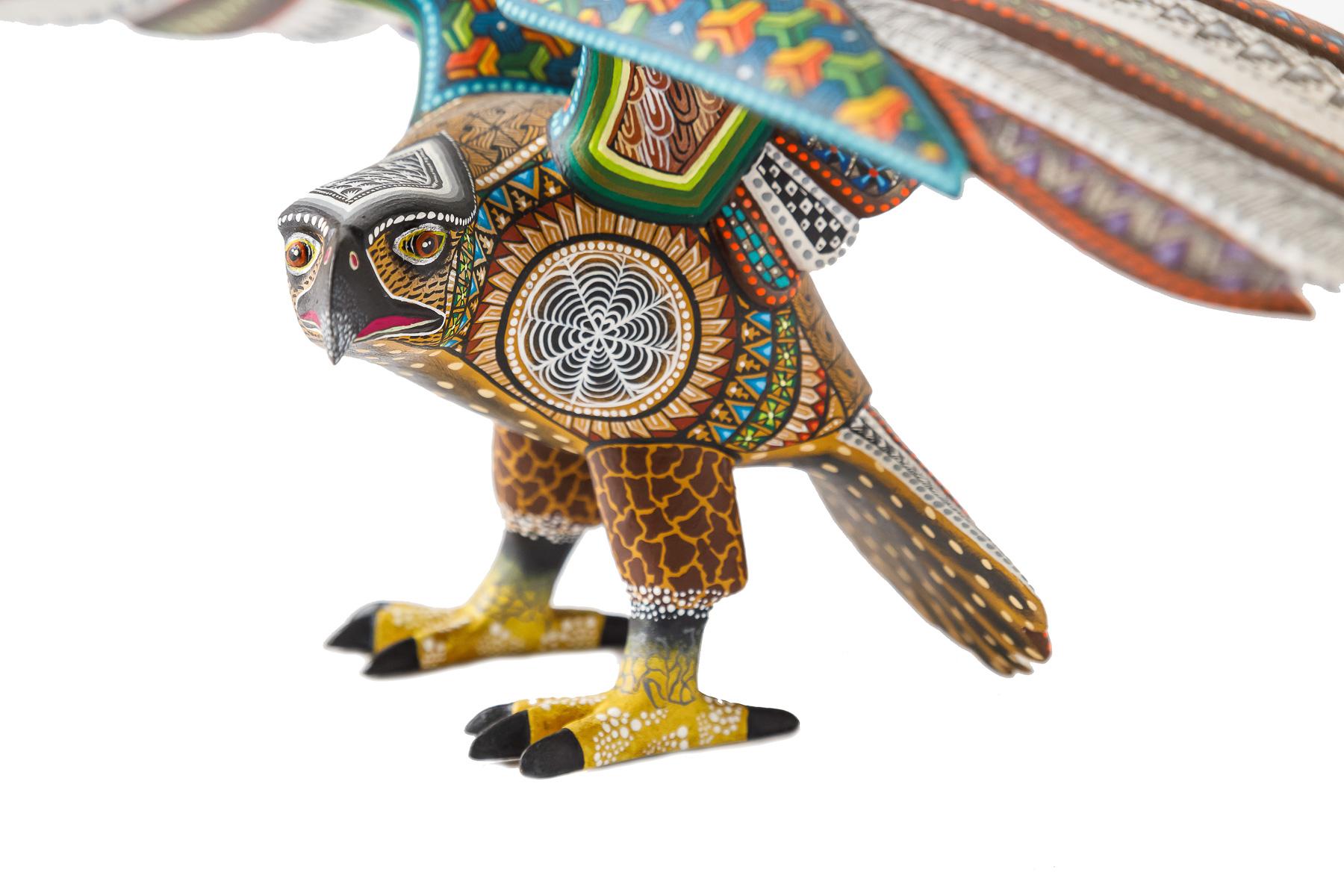 Aguila – Adler – mexikanische Volkskunst  Kaktus Fine Art – Sculpture von Manuel Cruz Prudencio 