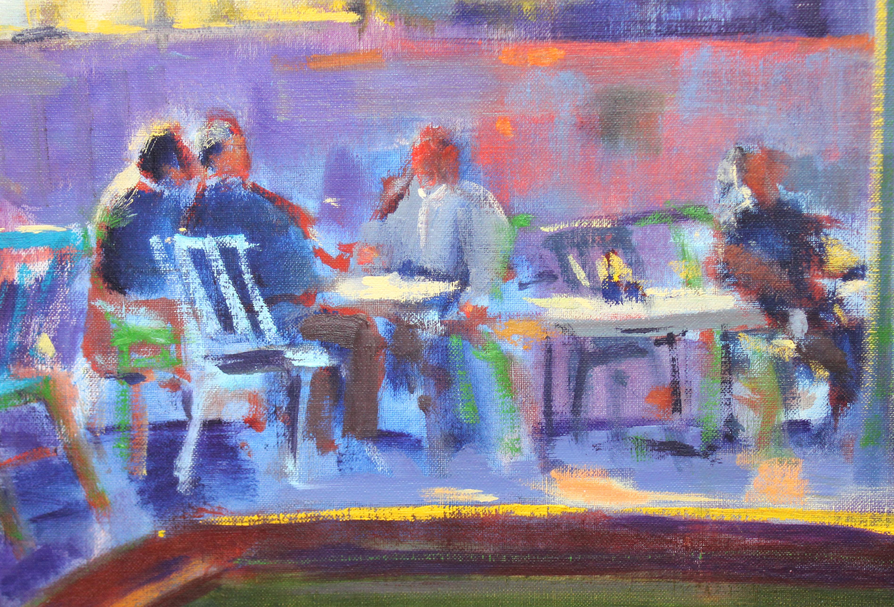 La partida - Óleo sobre tela - 97 x 130 cms. en vente 6