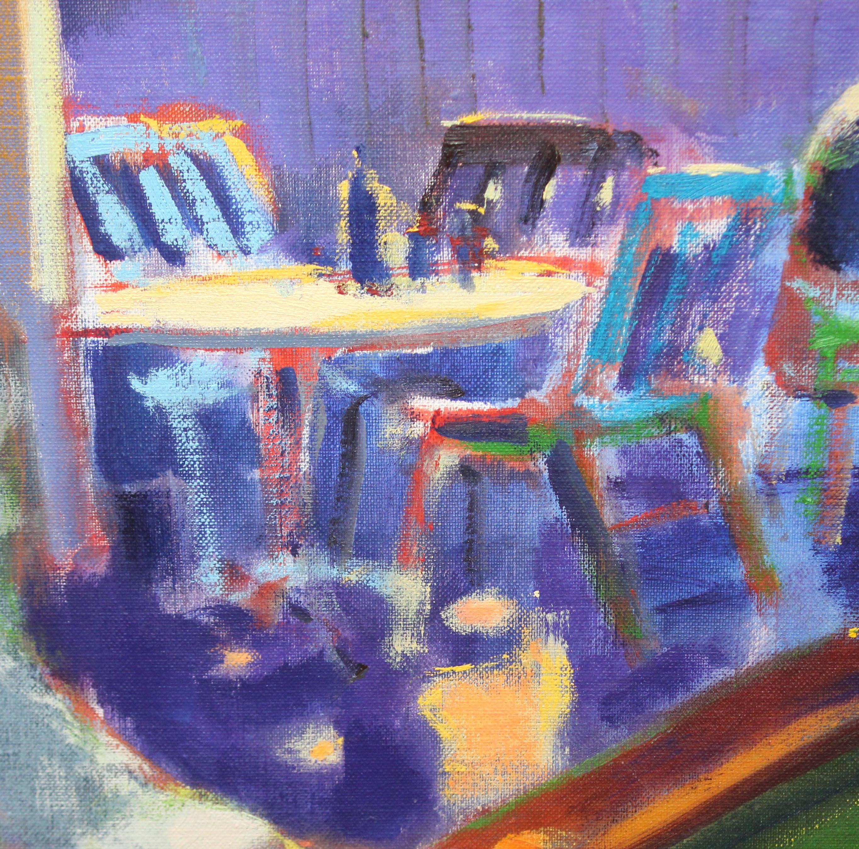 La partida - Óleo sobre tela - 97 x 130 cms. en vente 7