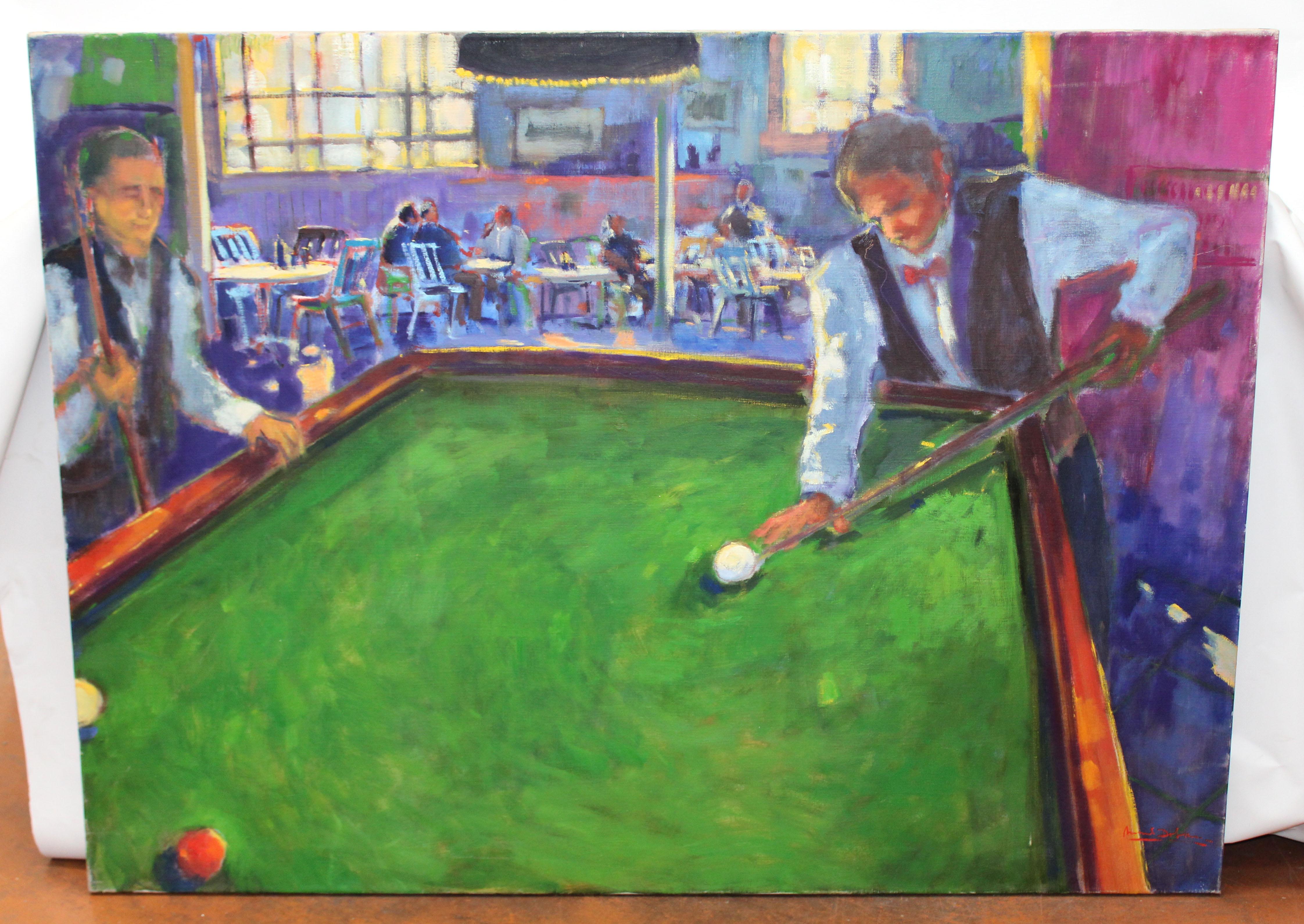 La partida - Óleo sobre tela - 97 x 130 cms. - Painting de Manuel Doblas Pinto
