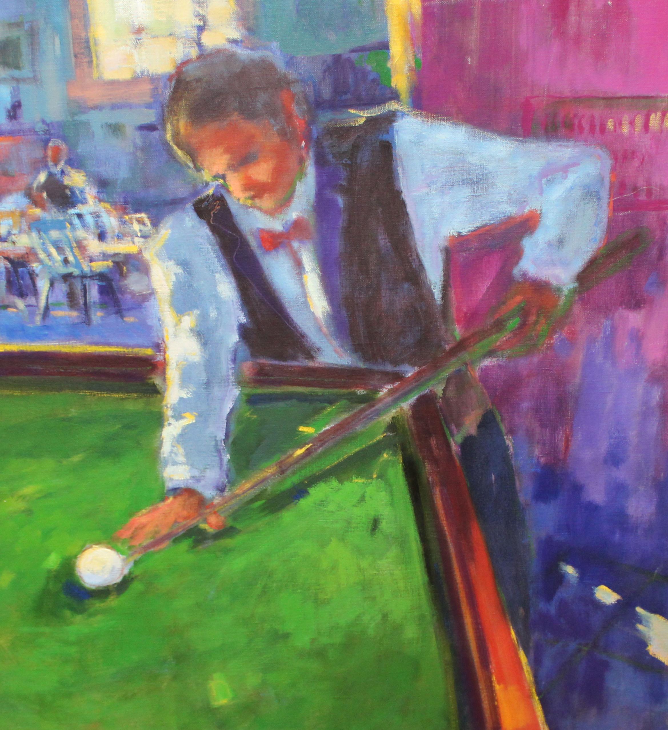 La partida - Óleo sobre tela - 97 x 130 cms. en vente 1