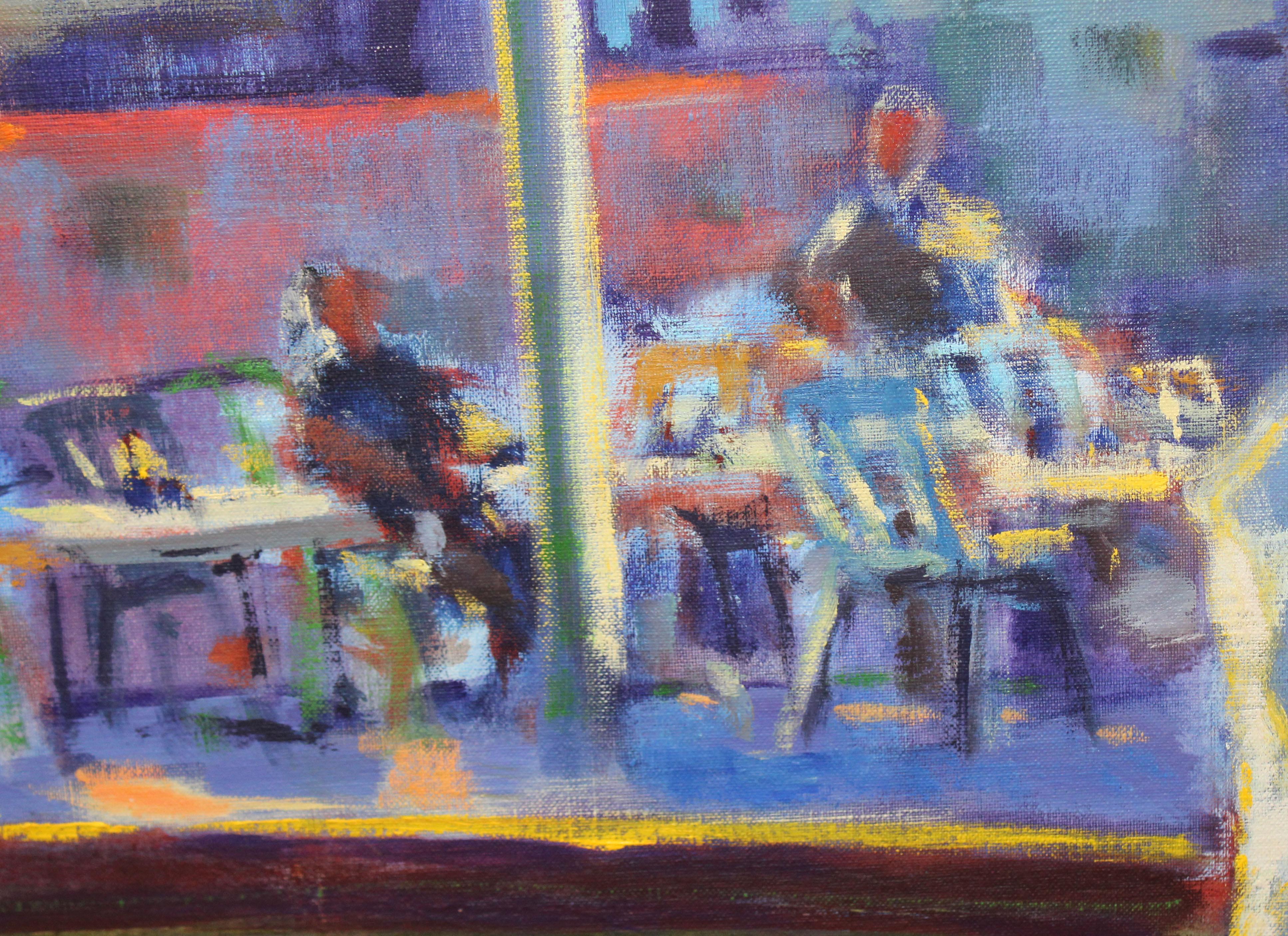 La partida - Óleo sobre tela - 97 x 130 cms. en vente 5
