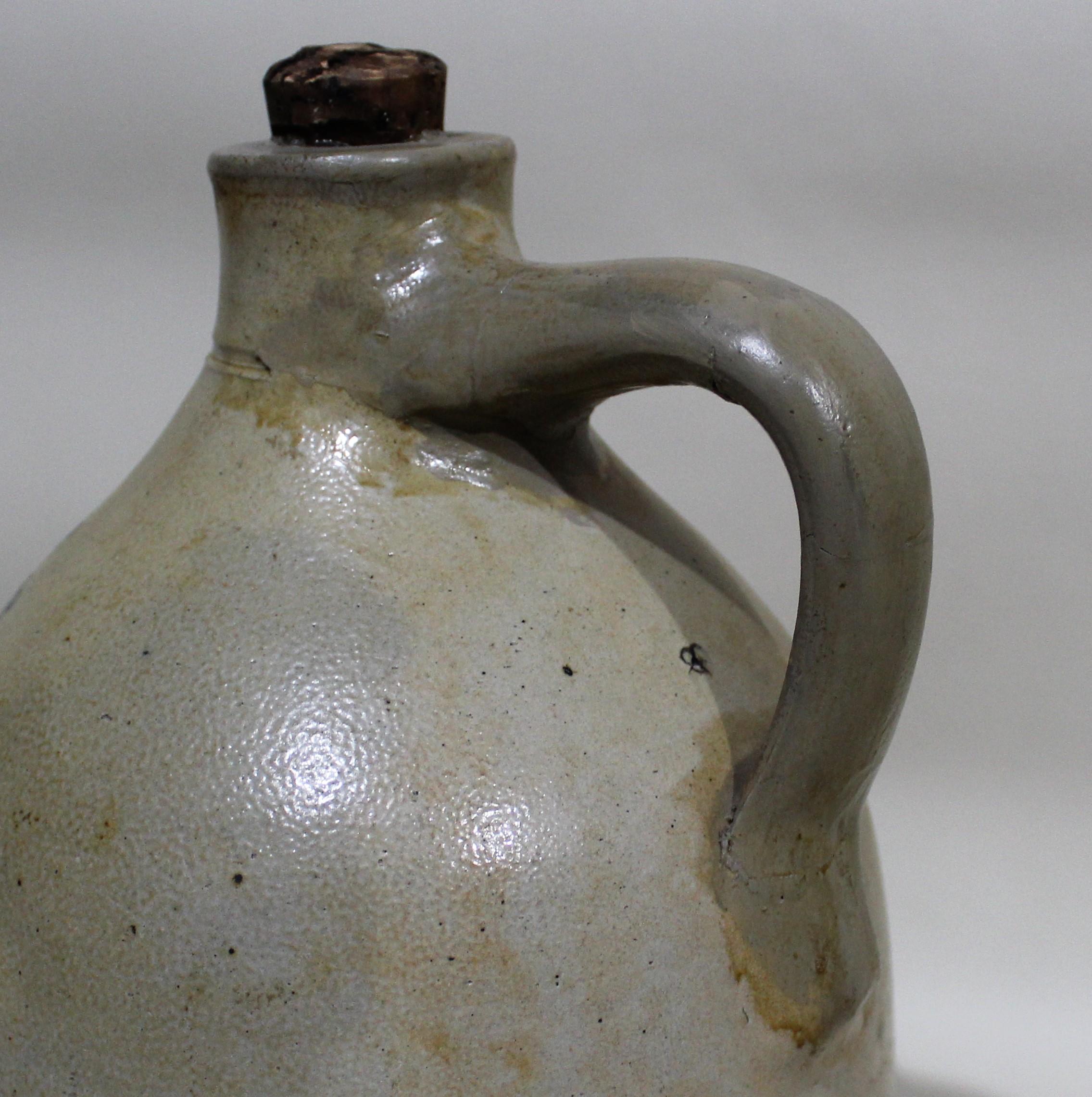 Manuel Enos New Bedford Massachusetts Stoneware Whisky Jug 1