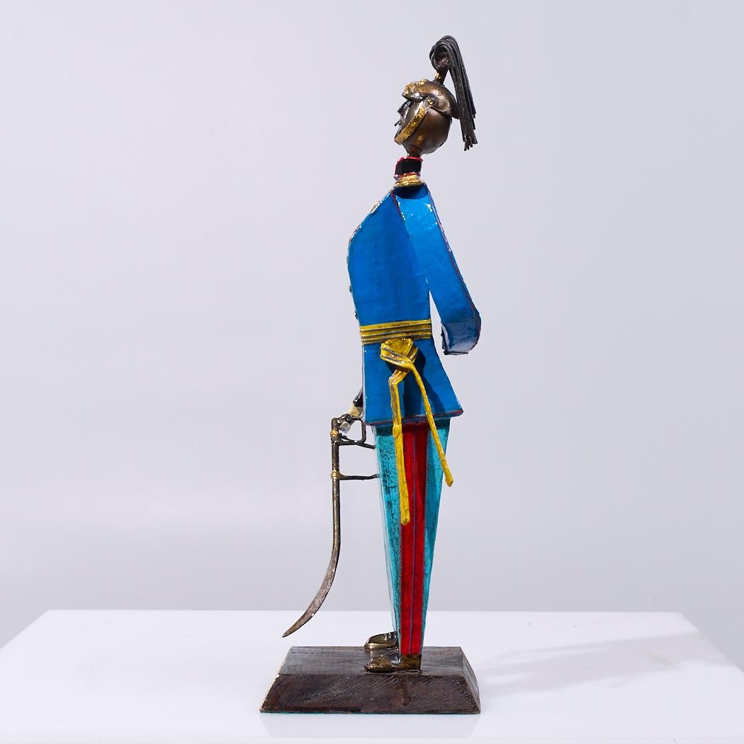 Manuel Felguérez Soldado de juguete de metal mexicano de mediados de siglo (1 de 7) Mexicano en venta