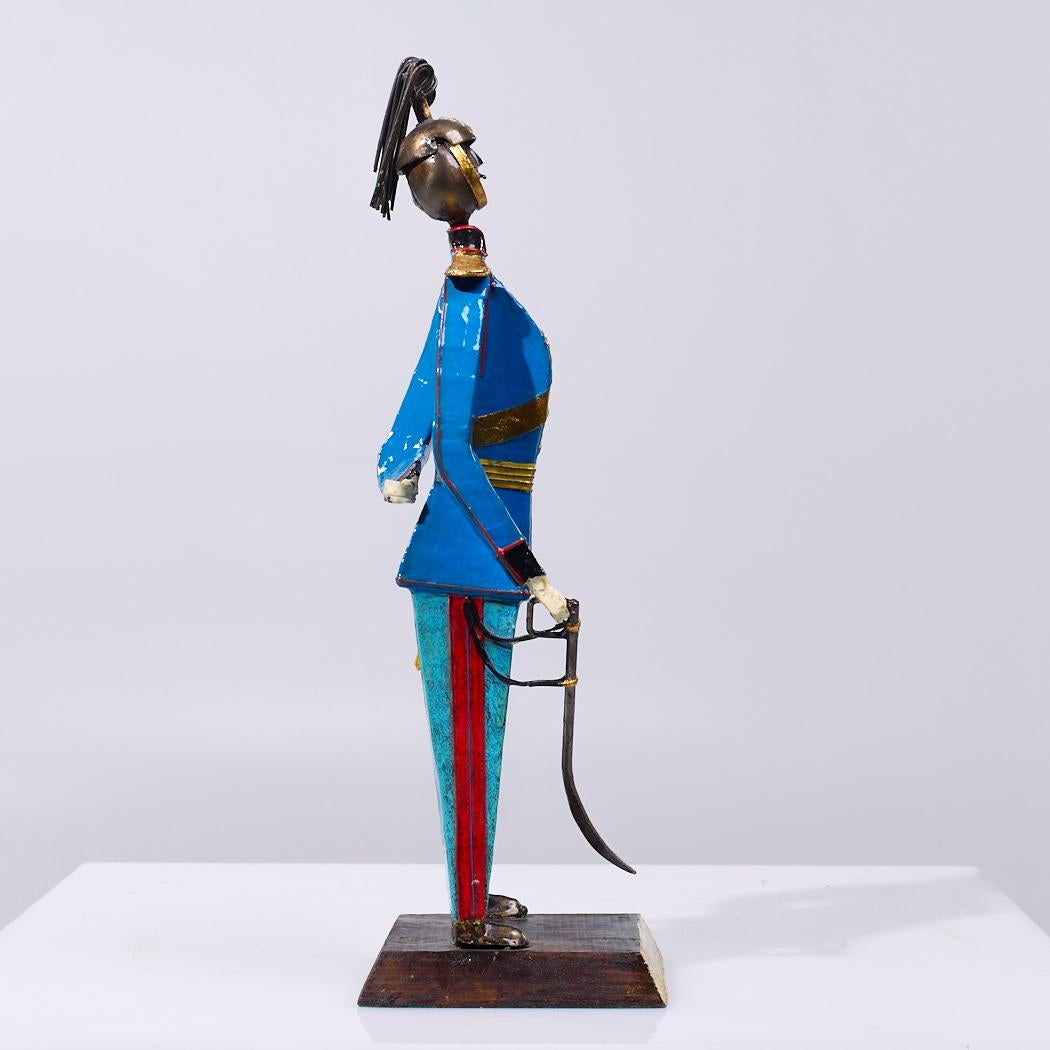 Manuel Felguérez Soldado de juguete de metal mexicano de mediados de siglo (1 de 7) en venta 1