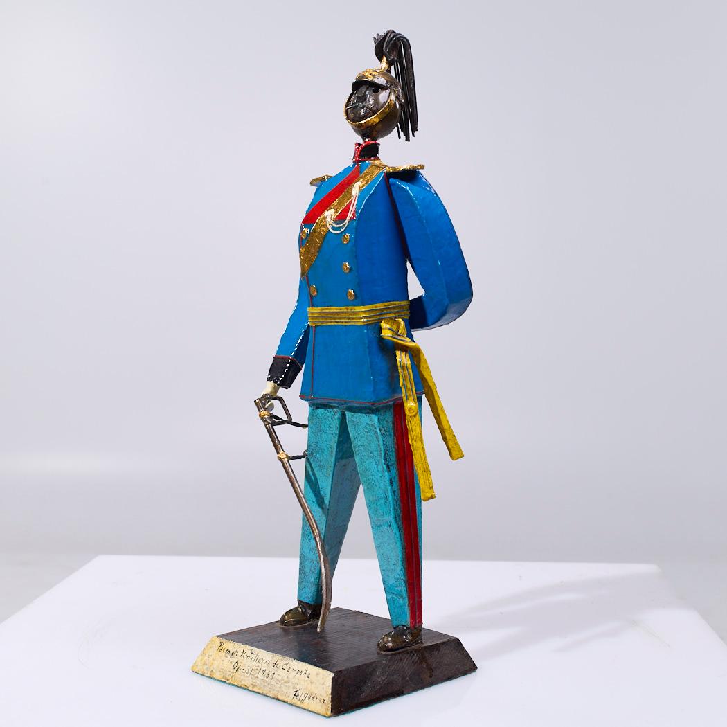 Manuel Felguérez Soldado de juguete de metal mexicano de mediados de siglo (1 de 7) en venta 2