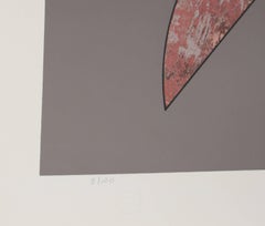Cigarra Plateada, Abstract Geometric Screenprint by Manuel Felguerez Barra