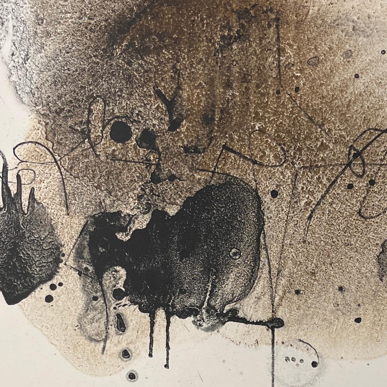 MANUEL FELGUEREZ Original Signed Engraving Limited Edition Mexican Art Abstract For Sale 1