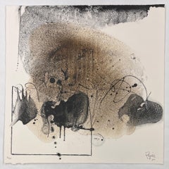 MANUEL FELGUEREZ Grabado Original Firmado Edición Limitada Arte Mexicano Abstracto