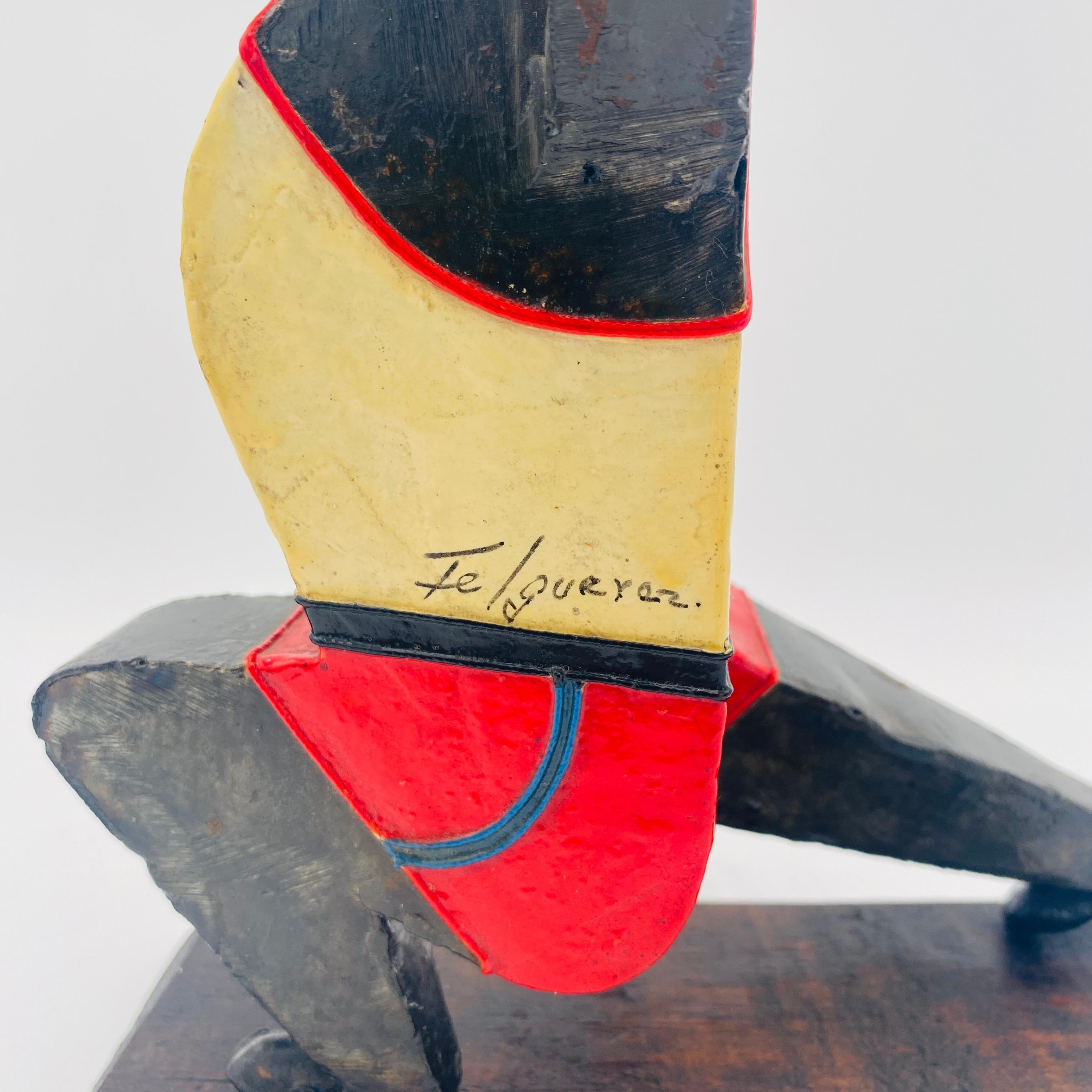 Fin du 20e siècle Sculpture figurative de poids-lifter Manuel Felguerez, Mexique, années 1970