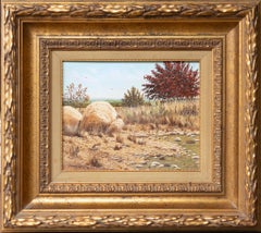 Paisaje otoñal con codornices