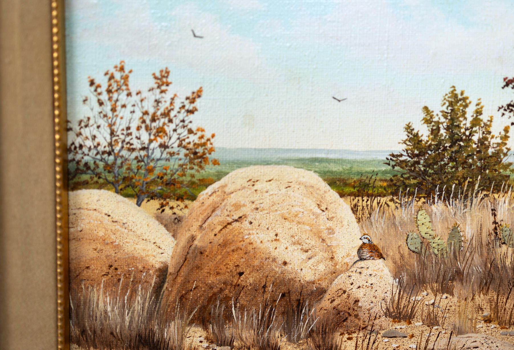 Fall Landscape with Quail 2