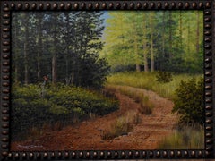 "REDBIRD ROAD" PAISAJE DEL ESTE DE TEXAS CON CARDENAL