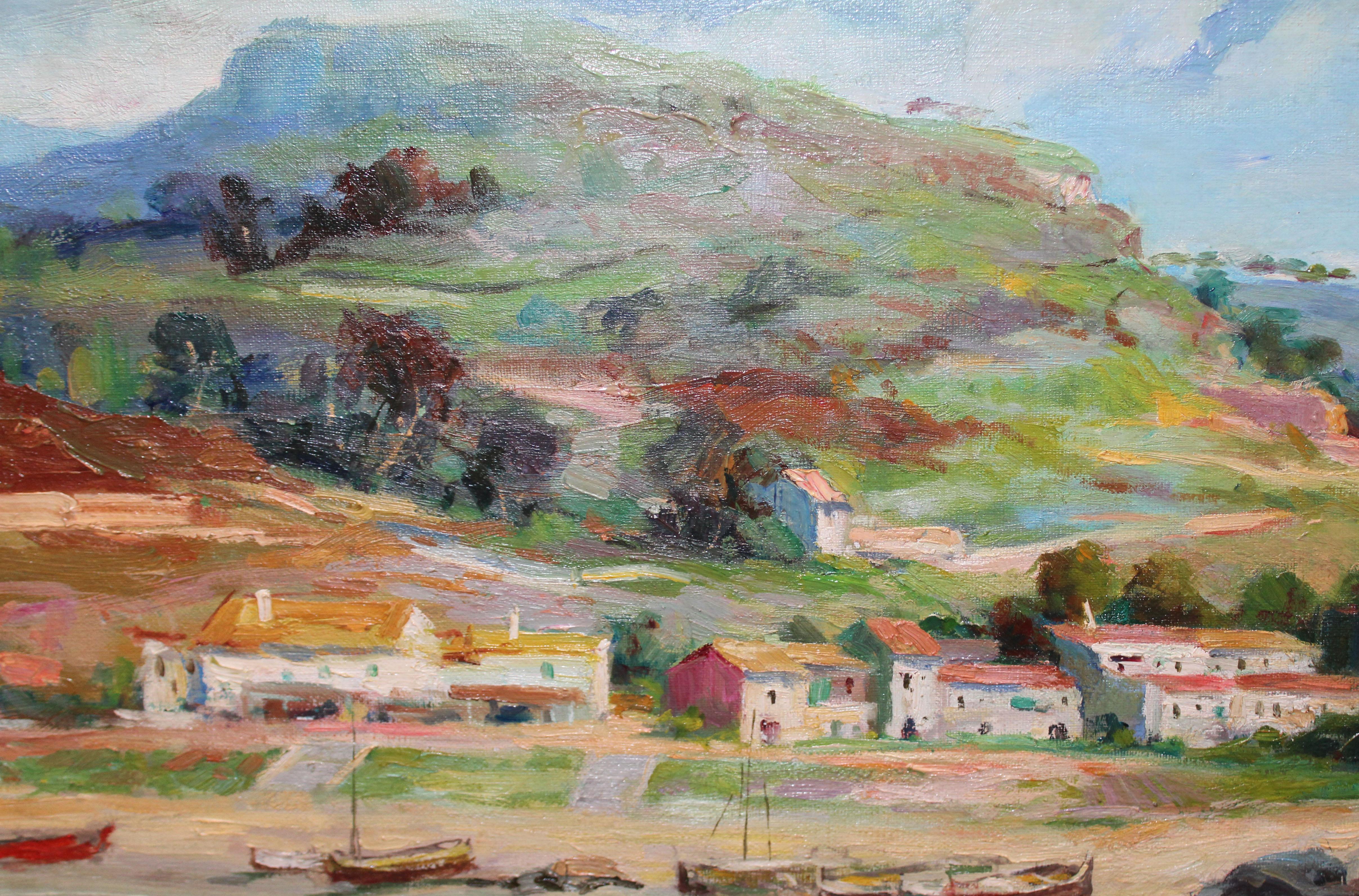 Begur (Costa Brava) - Óleo sobre tela - Painting Impressionismo di Manuel Guarné