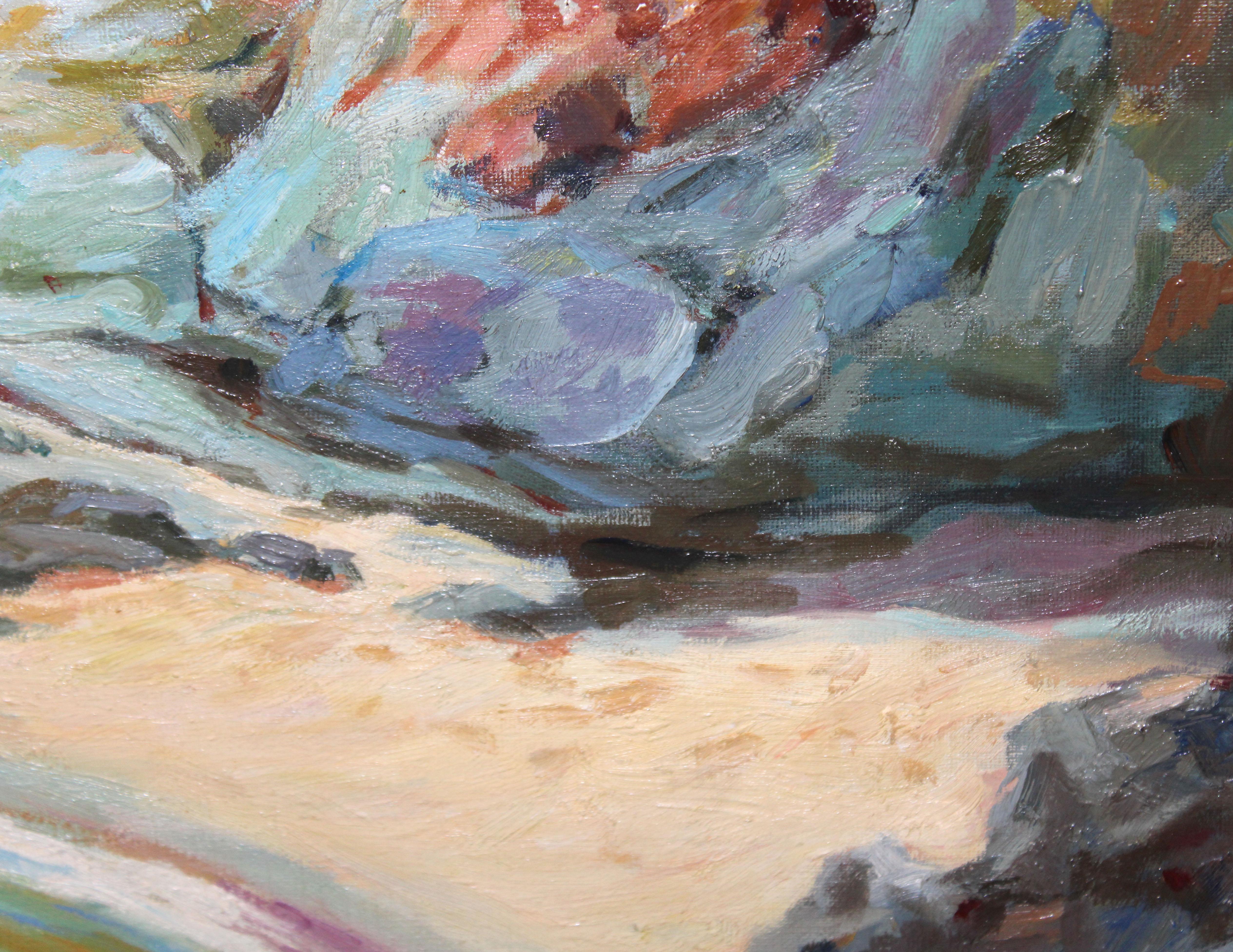 Begur (Costa Brava) - Óleo sobre tela in vendita 2