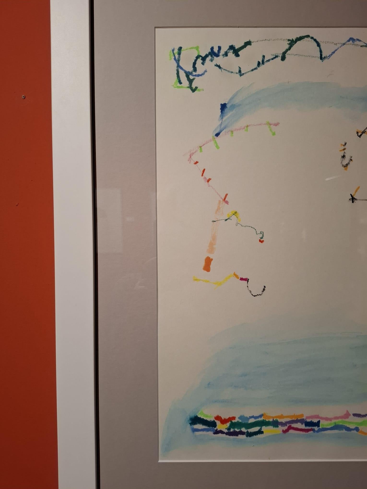 Manuel Hernández Mompó
Untitled
1979
Mixed media on paper
Signed and dated in lower right corner 
Exhibited at Galeria Theo, Madrid 1980
Reflected in the catalogue 