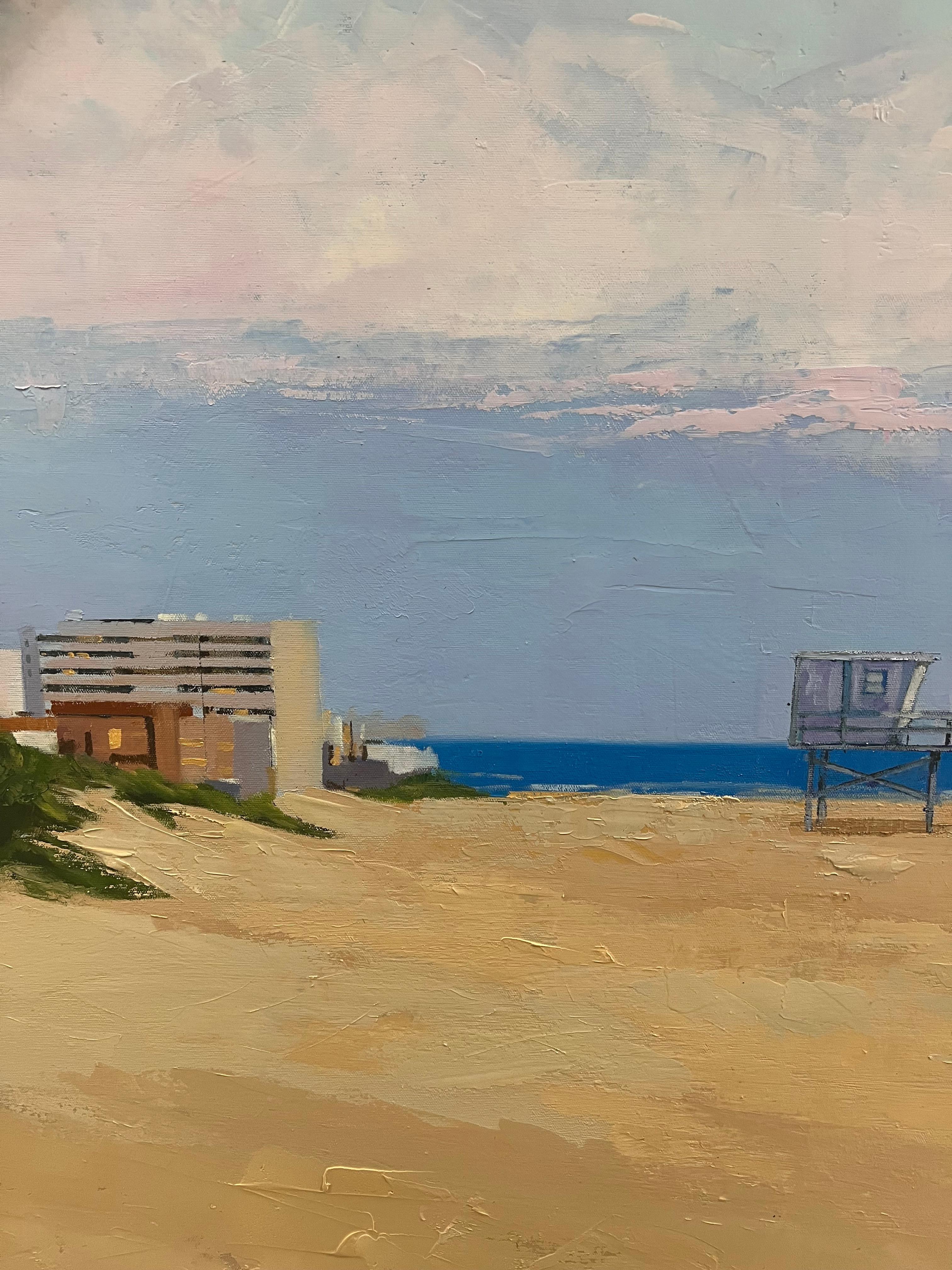 Quiet Beach - Painting by Manuel Lorente
