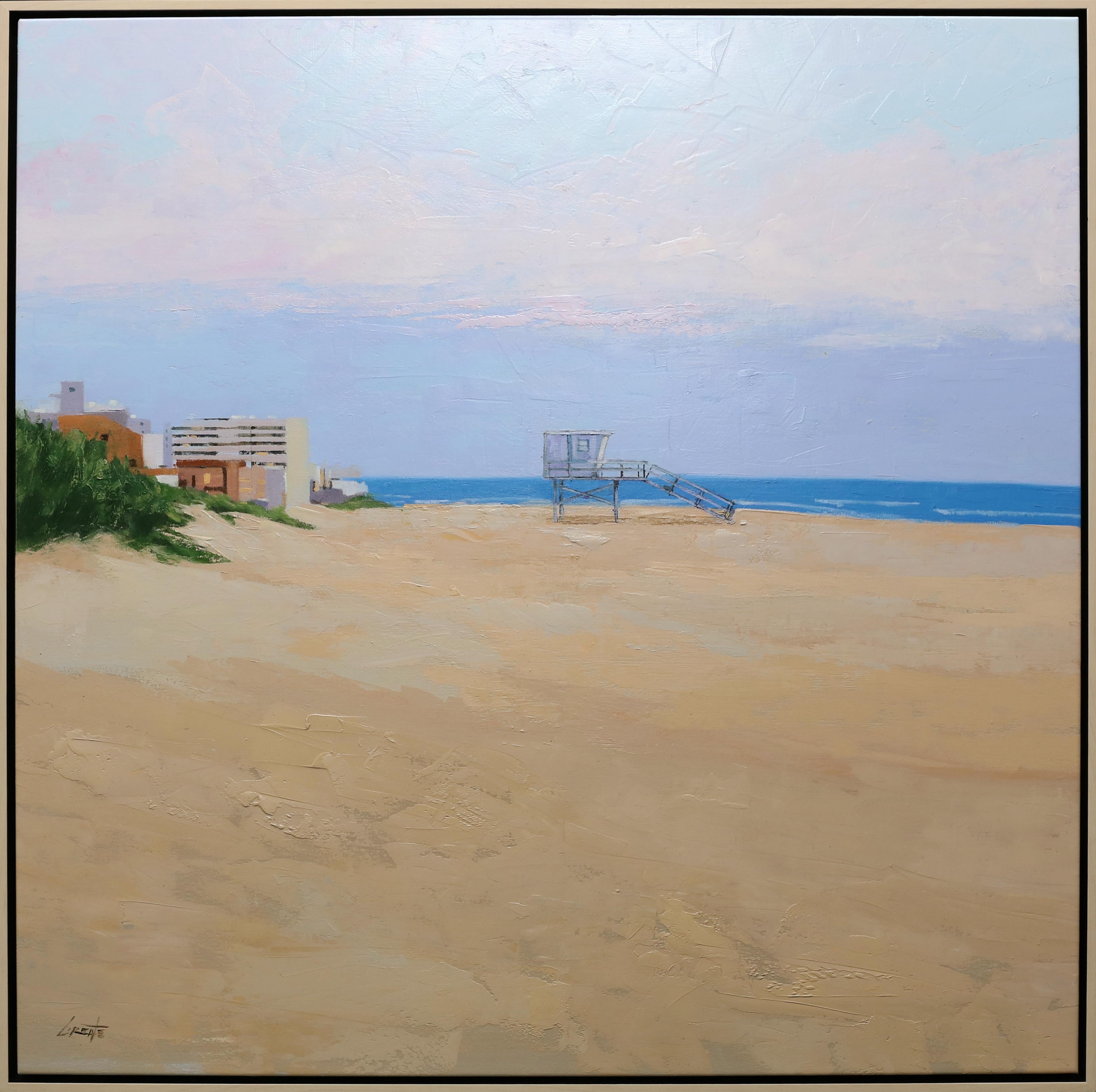 Manuel Lorente Landscape Painting – Ruhiger Strand