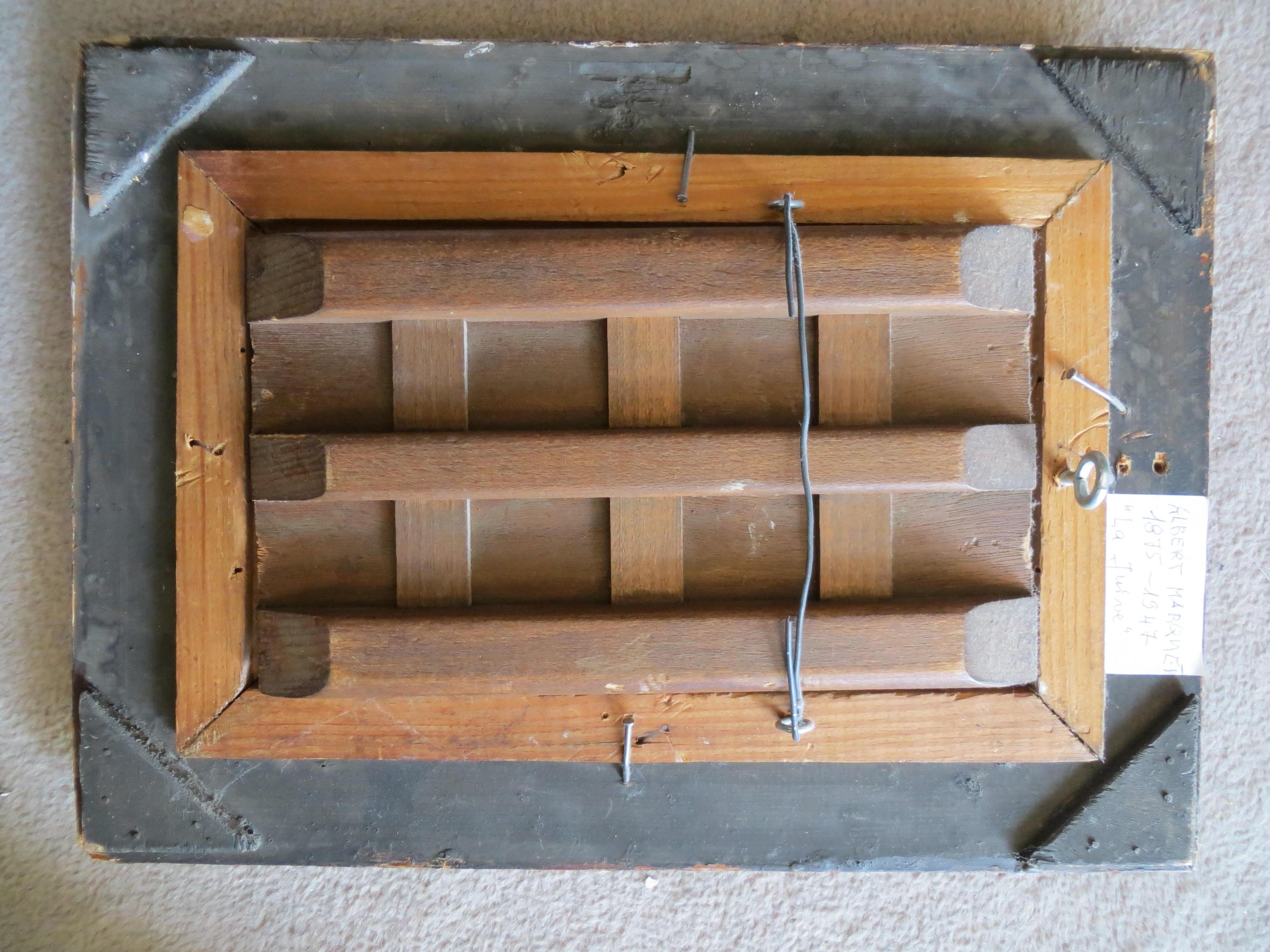 Lavenders am Rande des Flusses (Impressionismus), Painting, von Manuel Mendez