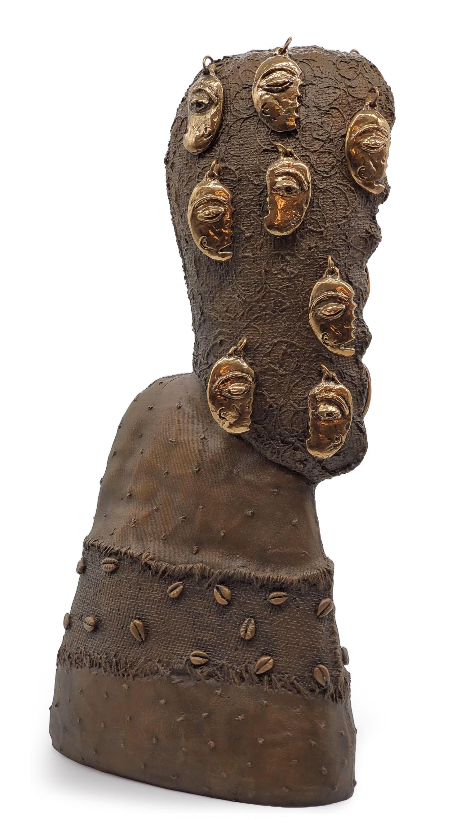 Rostro Large Bronze Sculpture, Contemporary, Signed 2/7, 2010+