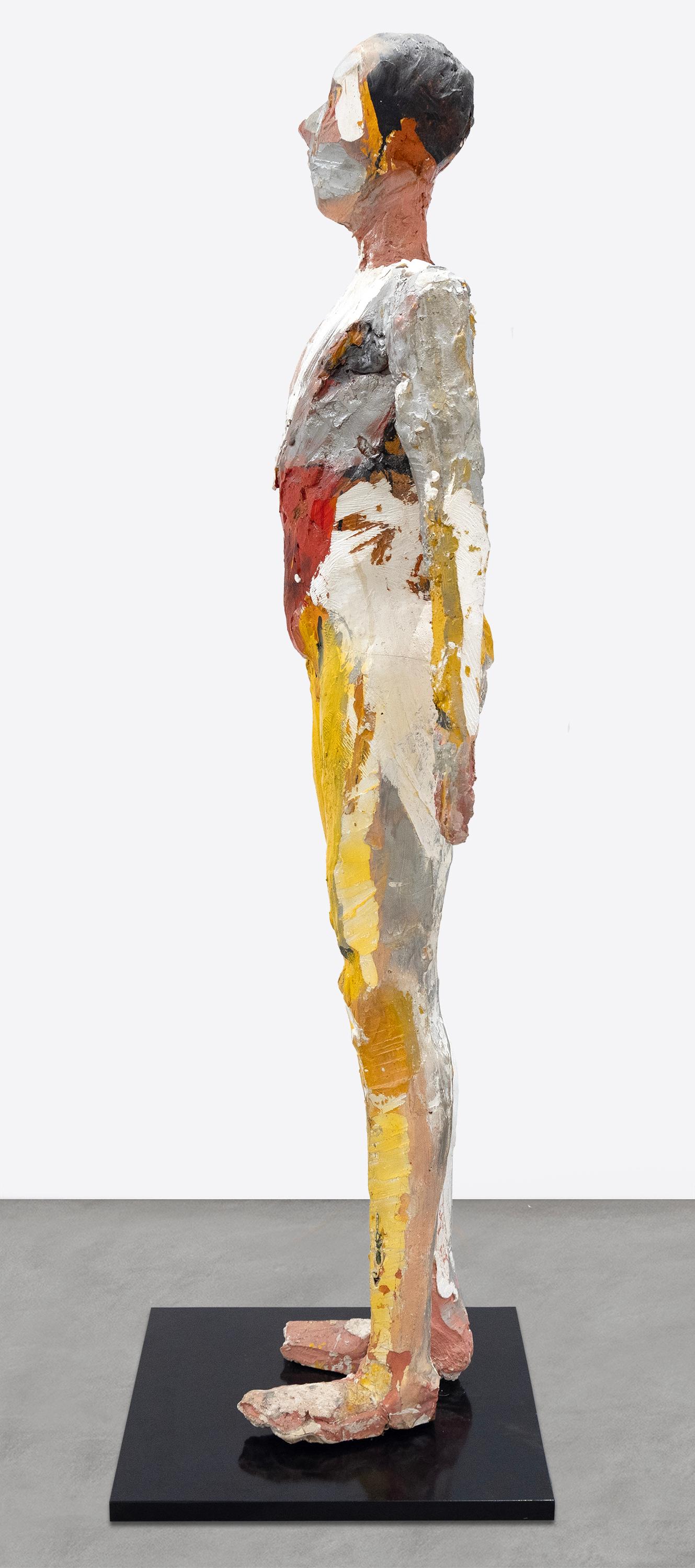 Hombre Colorado II - Contemporain Sculpture par Manuel Neri
