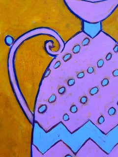 Abstract Floral Vase Still Life (Cuban artist)