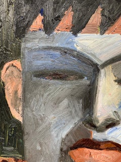 Abstract Neo-Expressionist Portrait (Cuban artist)