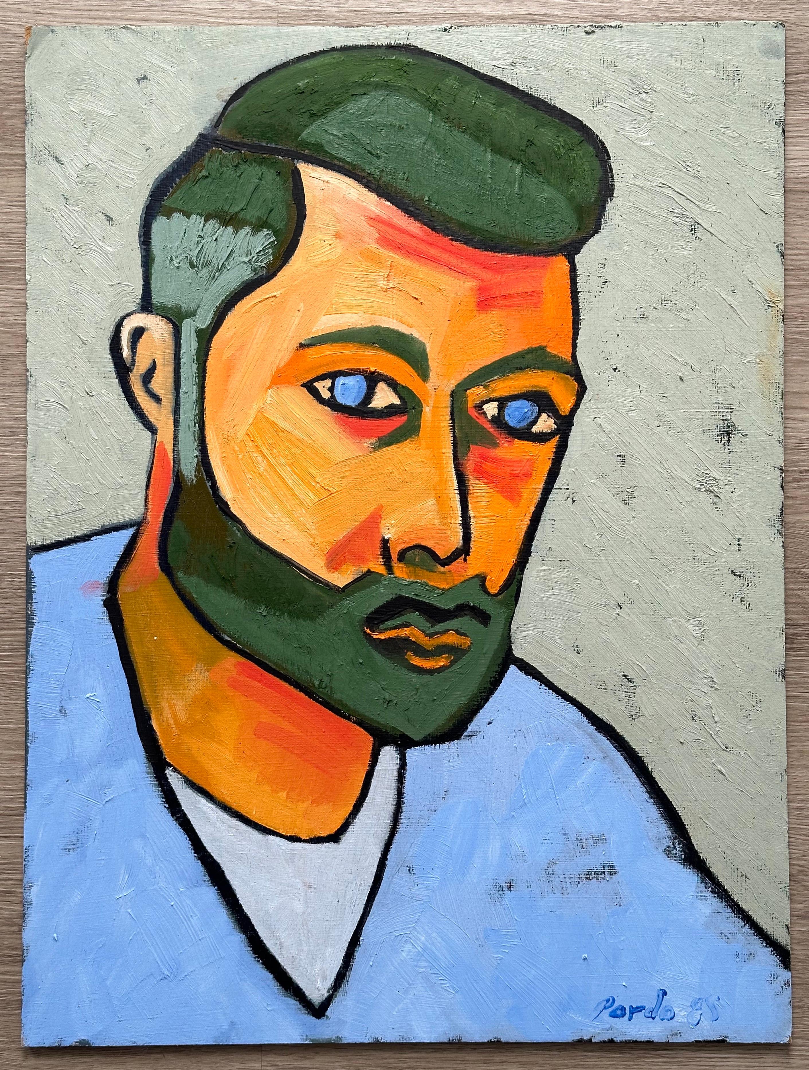 Manuel Pardo Figurative Painting - Male Portrait