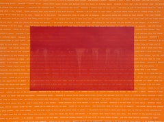 Aguas Baldias (Orange), gravure conceptuelle de Manuel Piña-Baldoquín