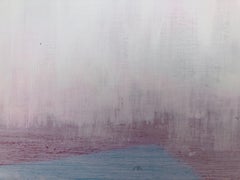 Soft Color Field Abstract Painting Contemporary Minimalist Panel mixed media