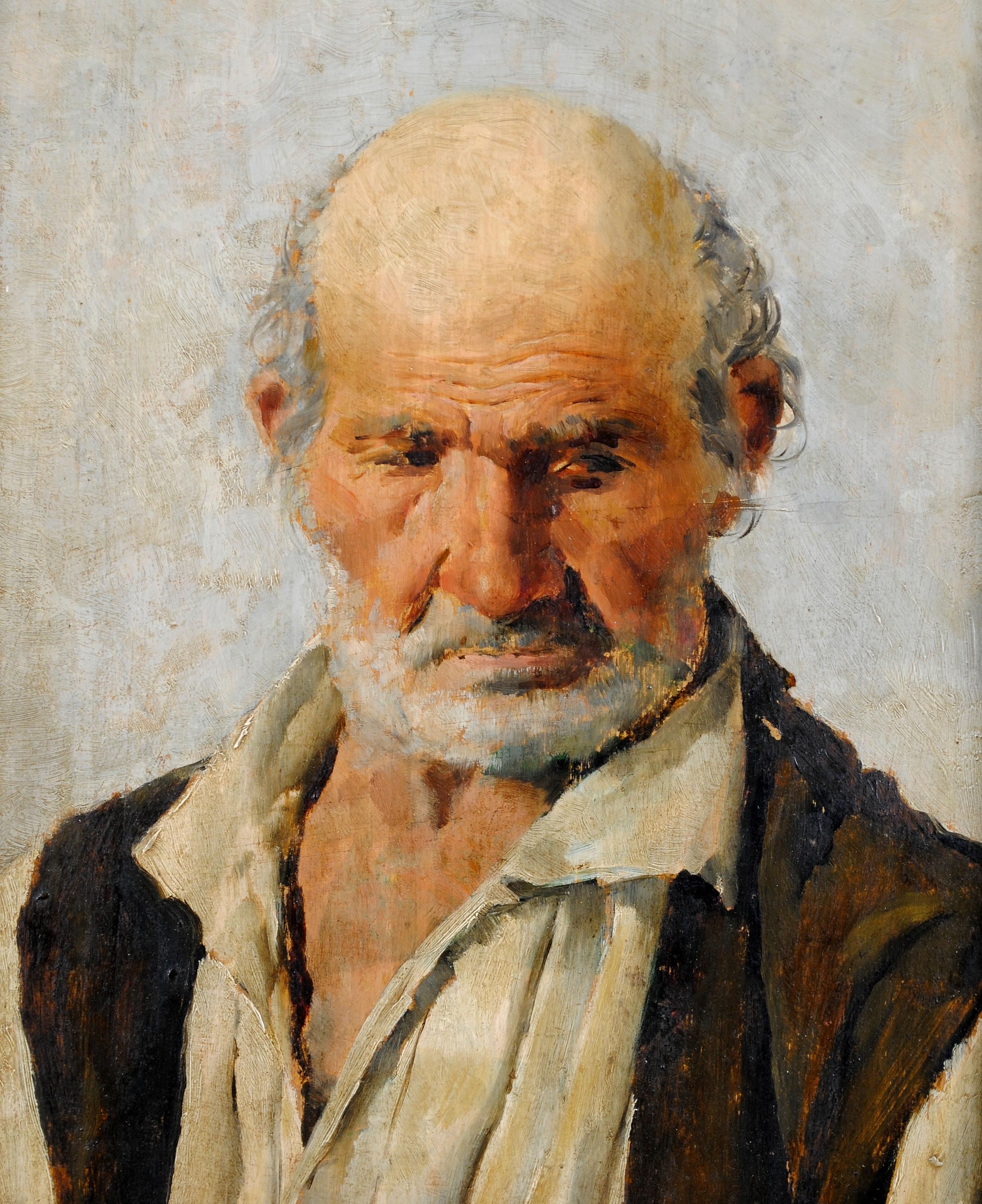 A fine signed and dated 1880 Spanish oil on panel portrait of a man wearing a white shirt and waistcoat by Manuel Pla y Valor. The work is superbly painted in the realist style and in very good original condition. Presented in a good quality silver
