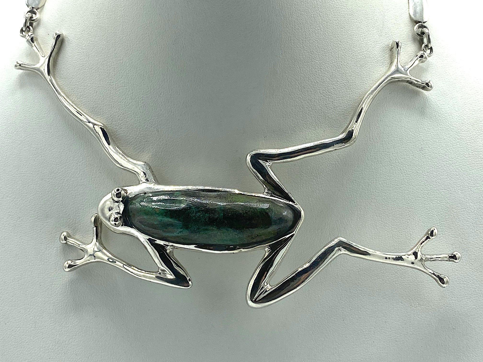 Manuel Porcayo Figuero Sterling with Chrysocolla  Necklace 2