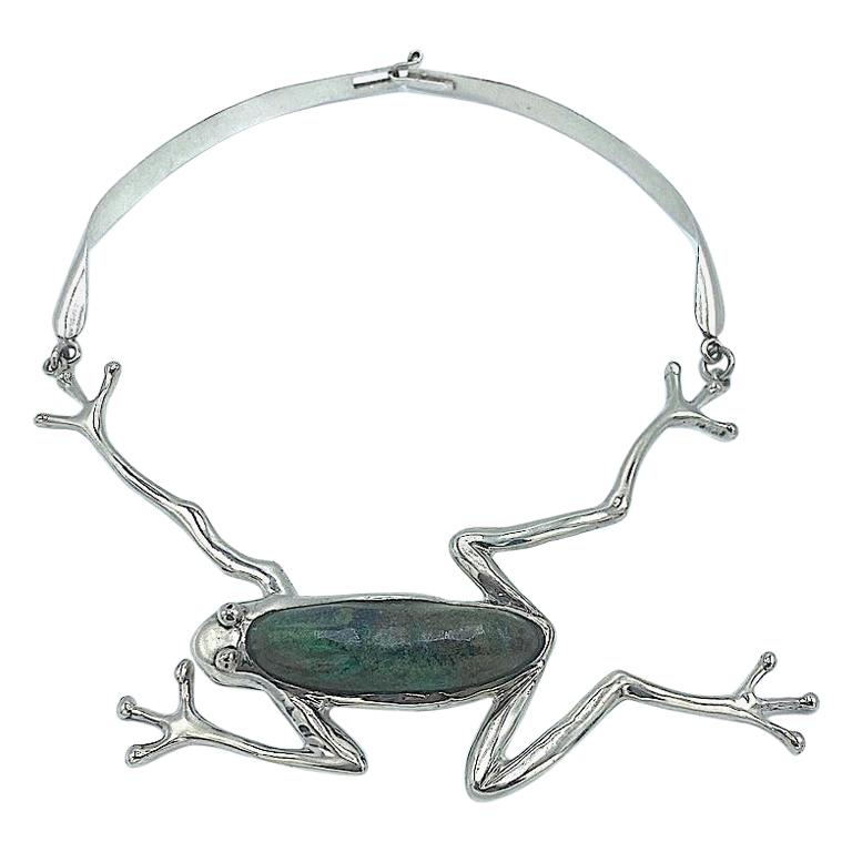 Manuel Porcayo Figuero Sterling with Chrysocolla  Necklace