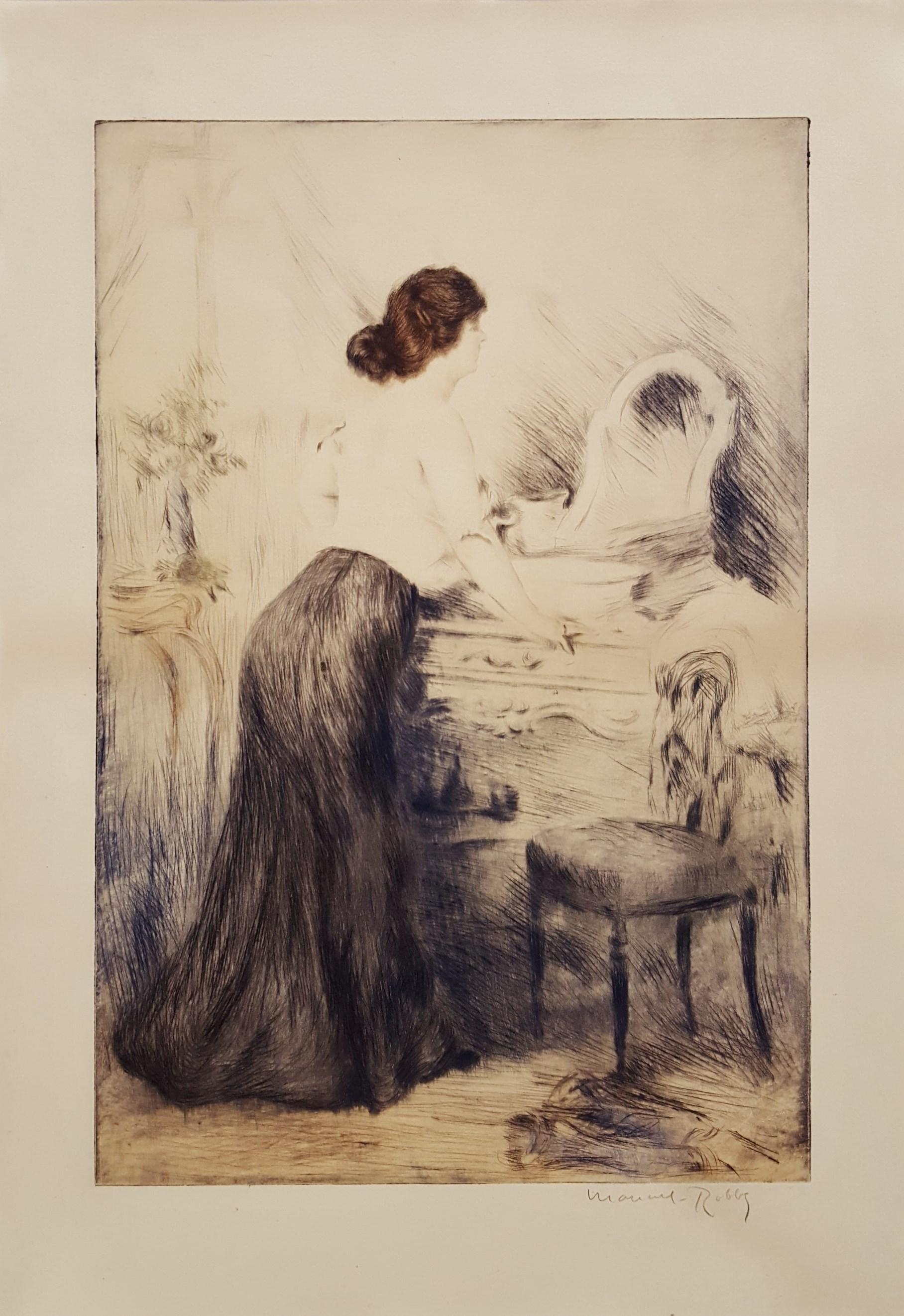 Cabinet de Toilette - Print by Manuel Robbe