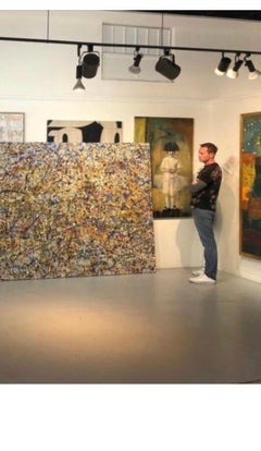 Large Acrylic Painting on Canvas by Manuel Roberto