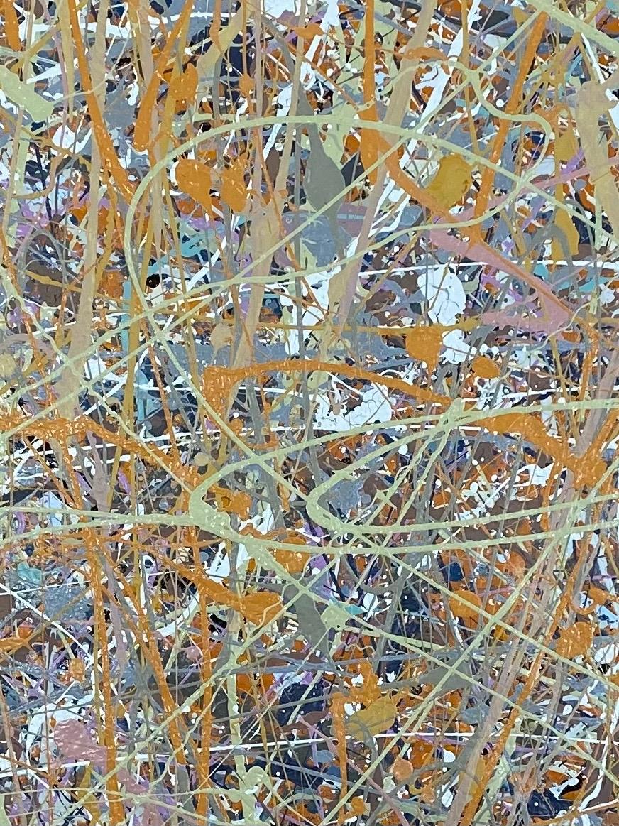 Pintura acrílica grande sobre lienzo de Manuel Roberto en venta 2