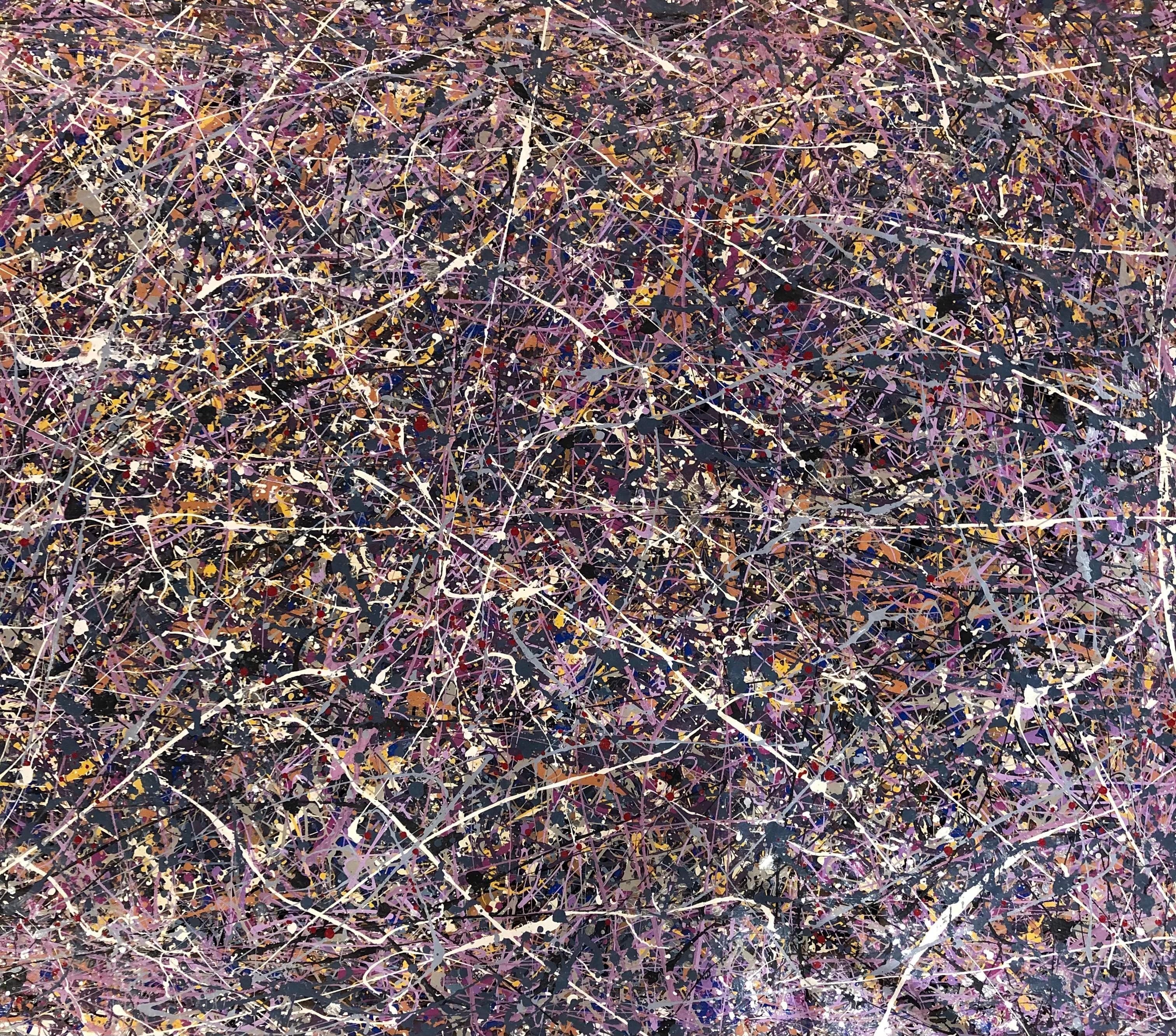 Grande peinture acrylique sur toile de Manuel Roberto en vente 6