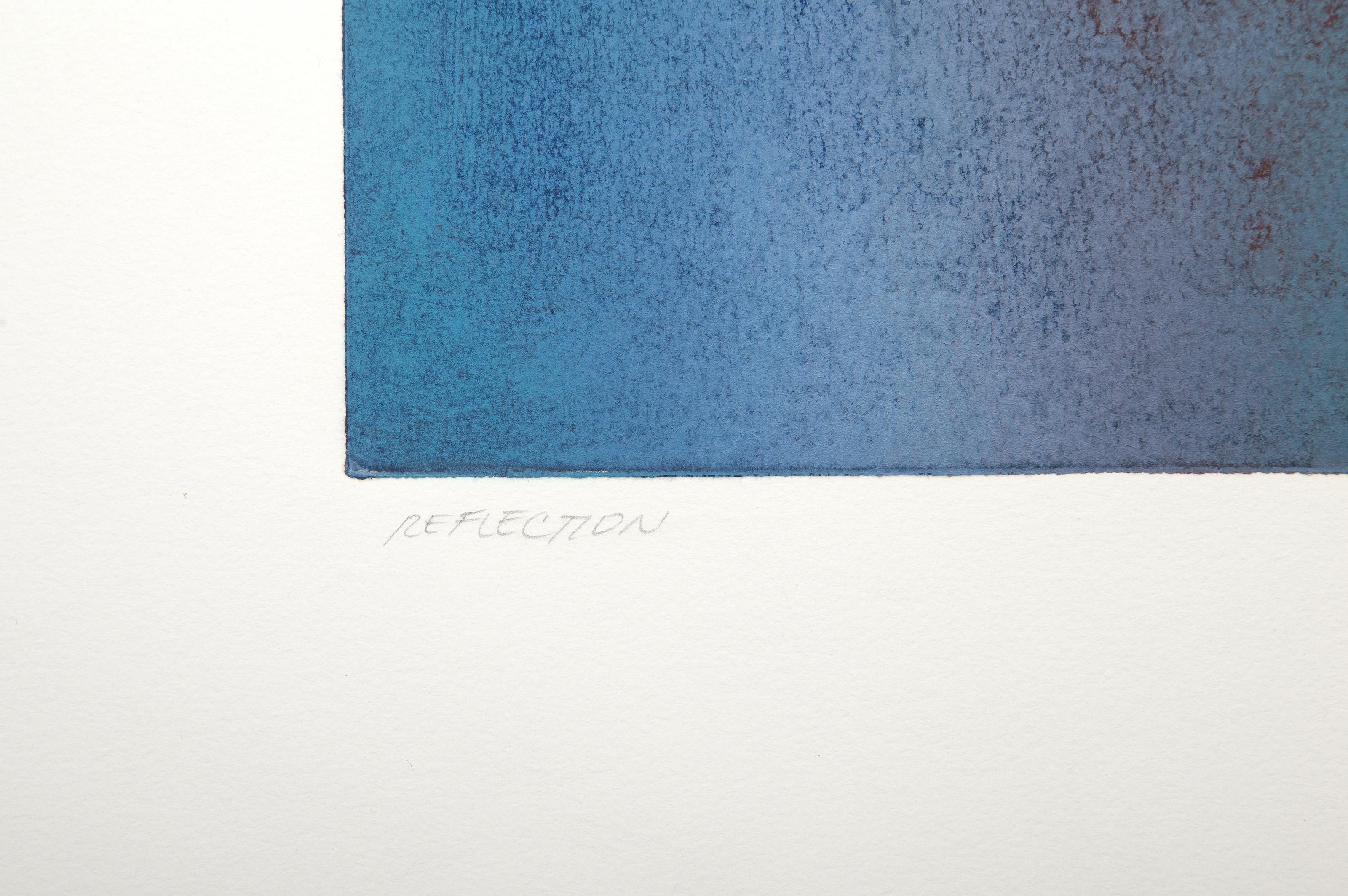 Reflection II, Monoimpression moderne de Manuel Rodriguez Jr. en vente 3