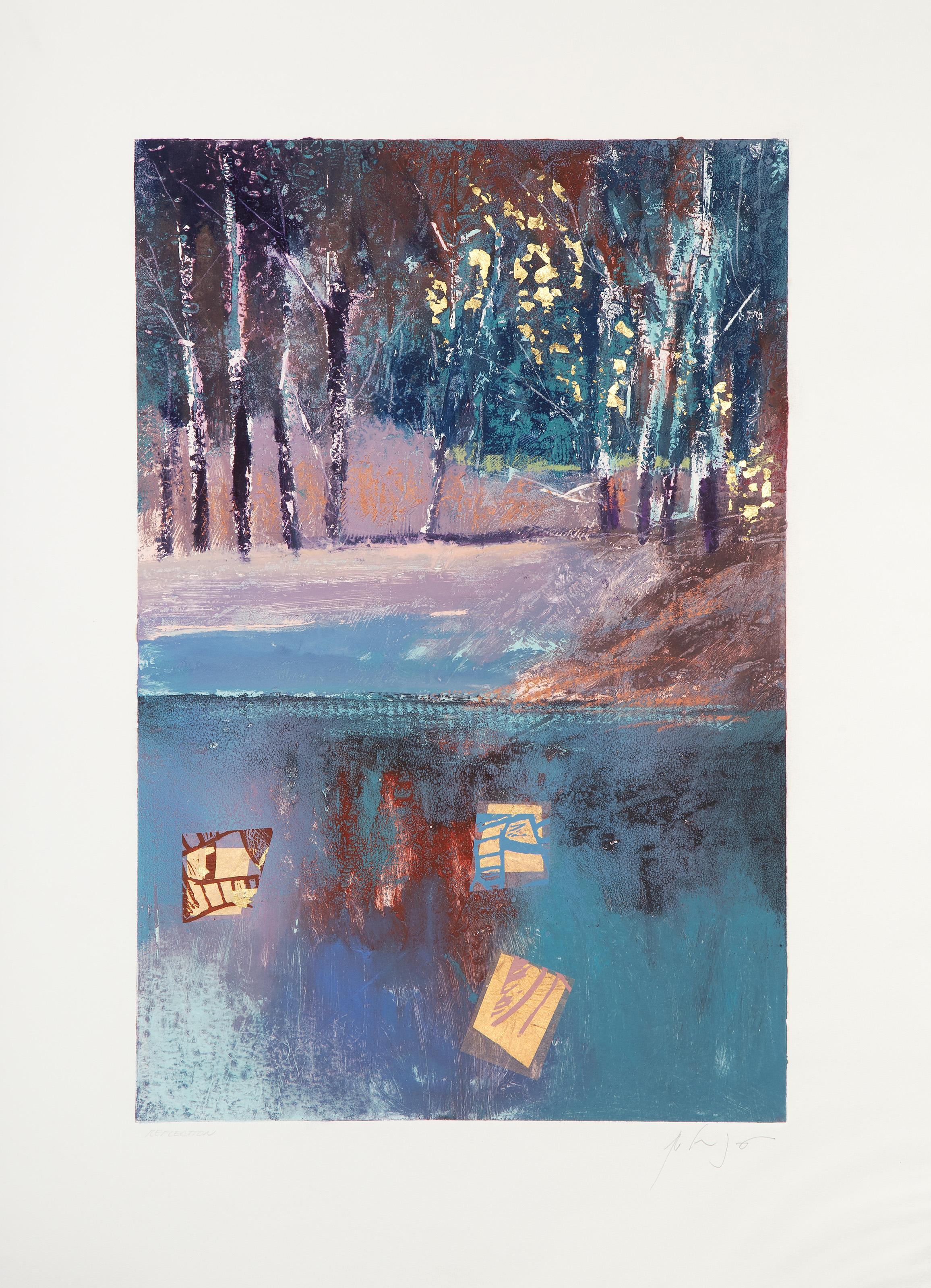 Reflection III, monoimpression moderne de Manuel Rodriguez Jr.