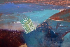 Reflection IV, Modern Monoprint by Manuel Rodriguez Jr.