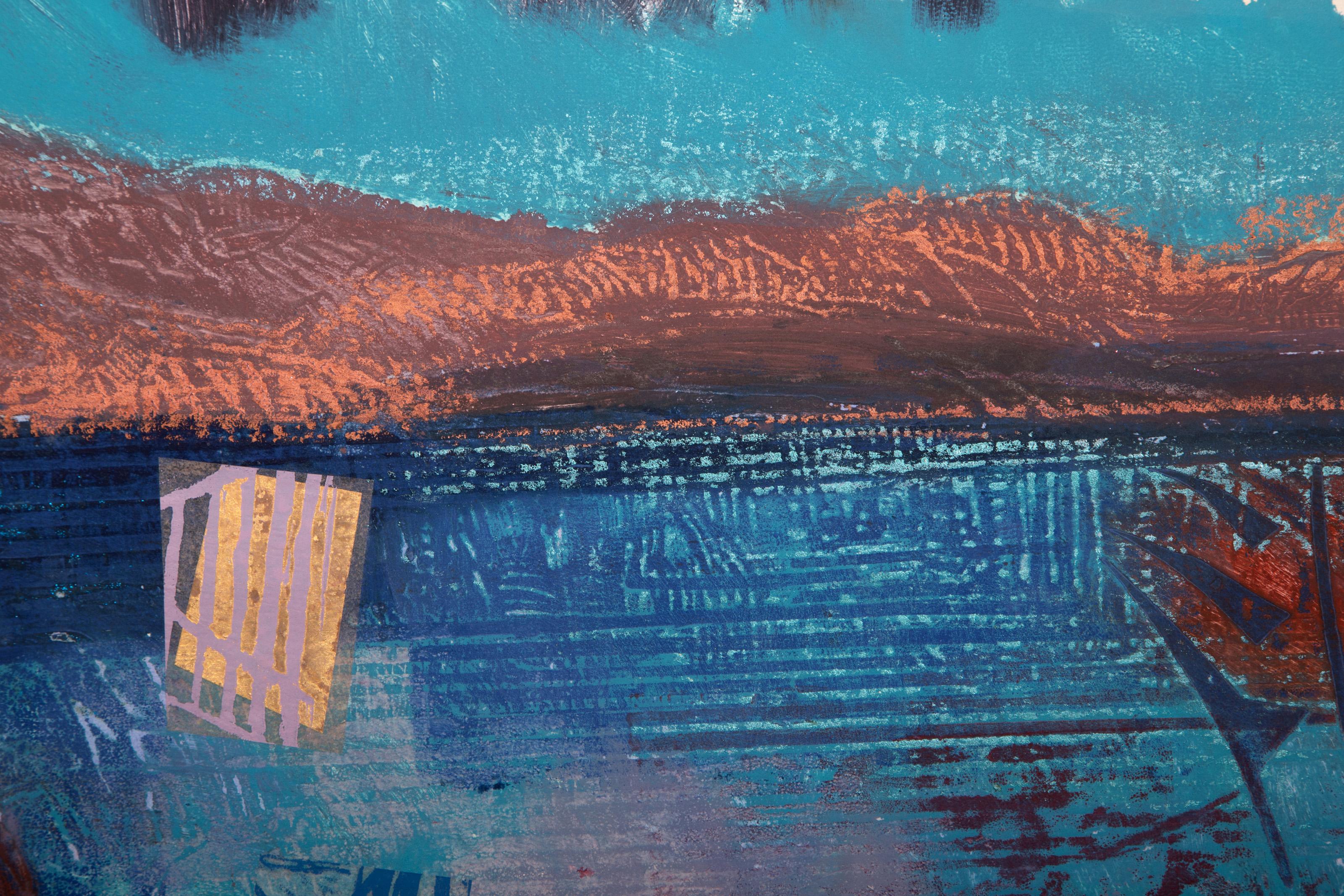 Treasure Island III, Abstract Monoprint by Manuel Rodriguez Jr. For Sale 1