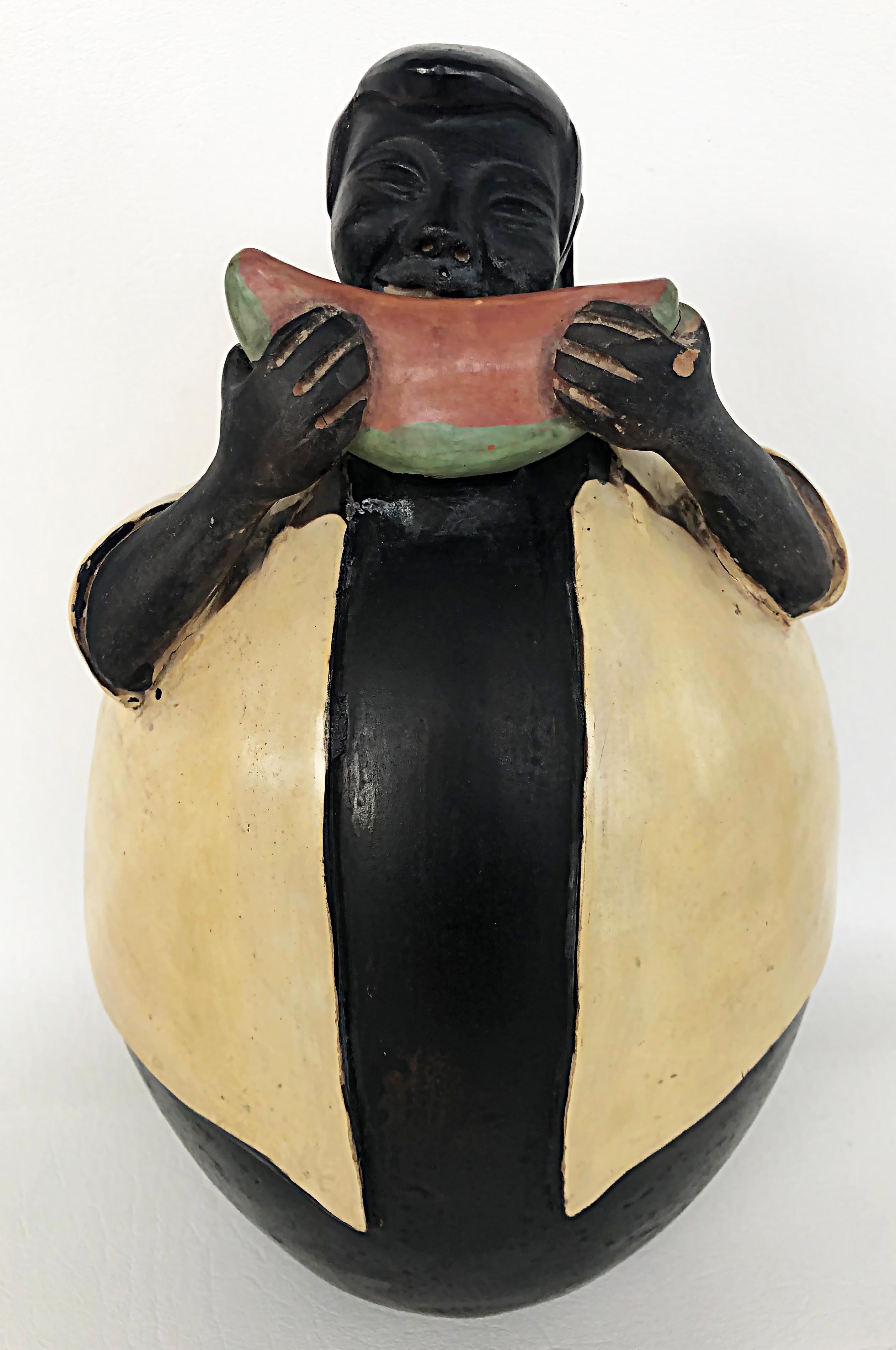 Péruvien Sculpture figurative en céramique d'art populaire latino-américain Manuel Sandoval Valez en vente