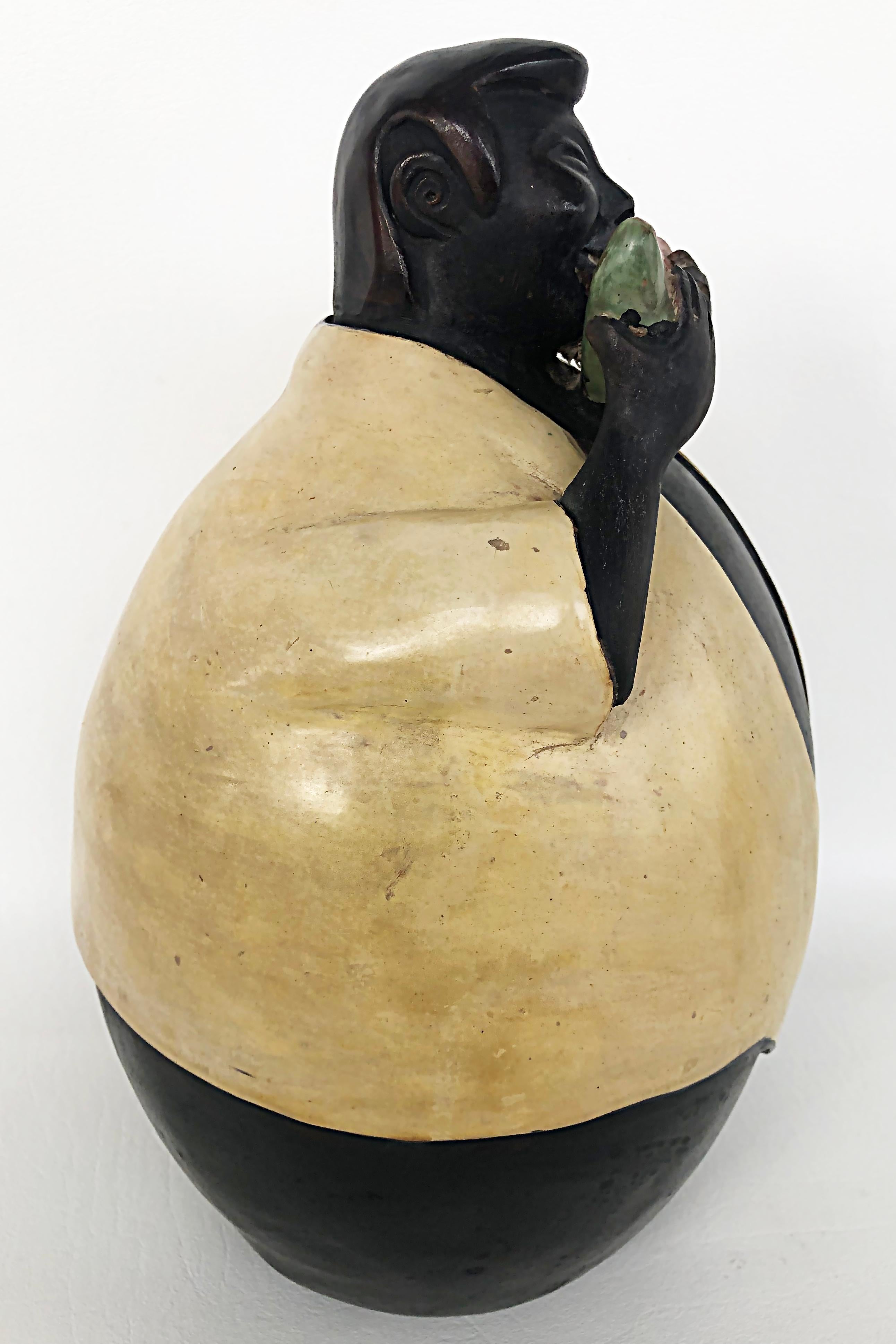 Manuel Sandoval Valez Lateinamerikanische figurative Keramik-Skulptur, Volkskunst im Angebot 1