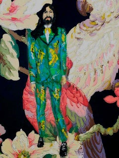 Alessandro Michele, Porträt. Acryl  auf Leinwand Gemälde